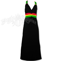 Rasta and Reggae Bungee Straps Long Dress