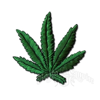 Large Marijuana Leaf Patch