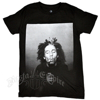 Bob Marley B&W Smoking Black T-Shirt – Men’s 