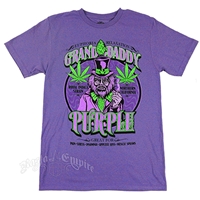 Seven Leaf Granddaddy Purple Strain Black Light Purple T-Shirt – Men’s 