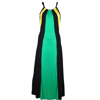 Jamaican Drawstring Razorback Maxi Dress 