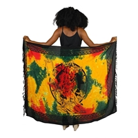 Rasta Tie Dye Lion of Judah Sarong