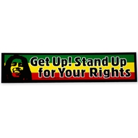 Bob Marley Get Up Stand Up Rasta Sticker