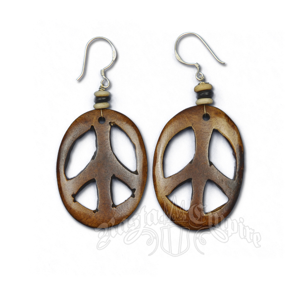 Bone Peace Earrings