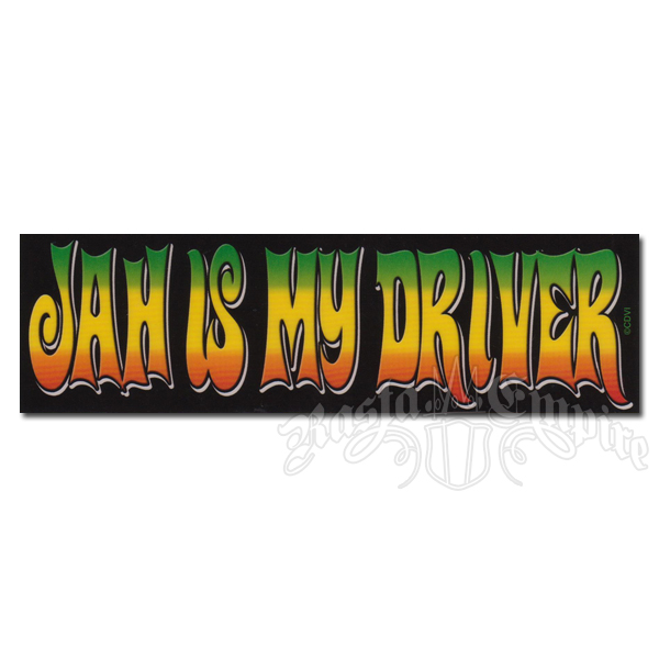 Jah Is My Driver Rasta Sticker