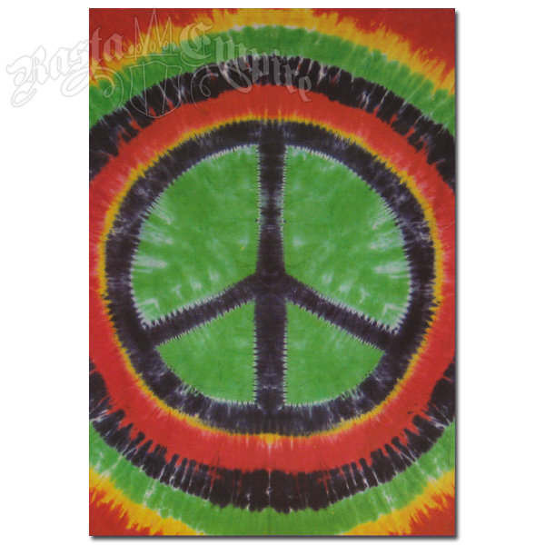 Peace Sign Tie Dye Tapestry