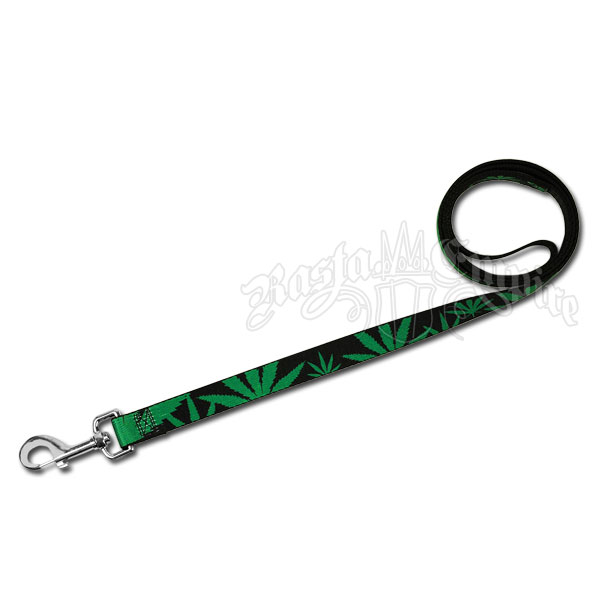 Marijuana Leaves Dog Leash