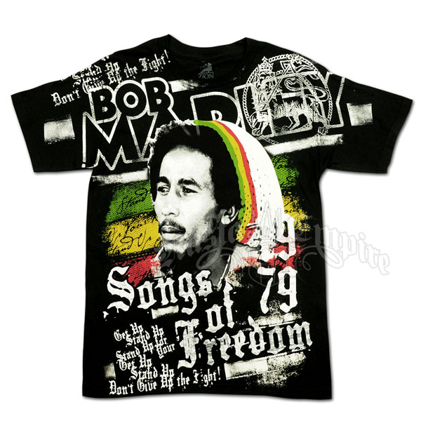 Bob Marley Freedom Black T-Shirt - Men's