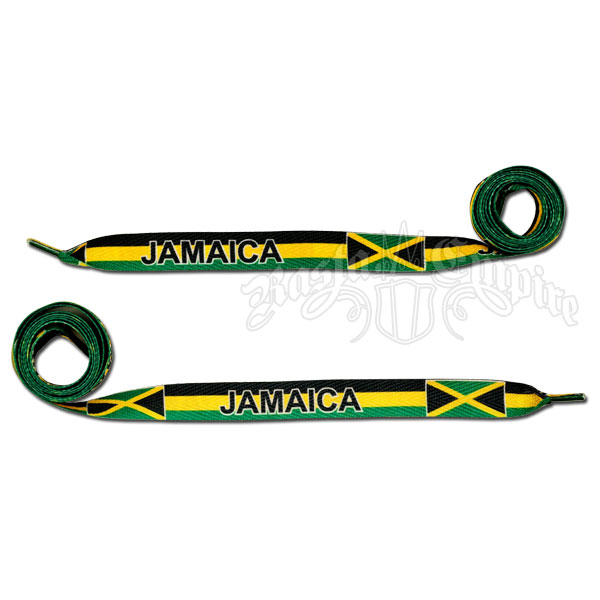 Jamaican Flag Shoelaces - Thick