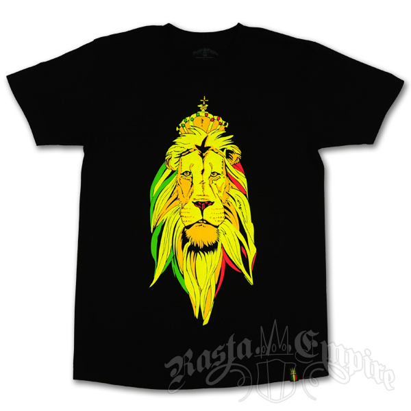 Unity Gold Crown Lion Black T-Shirt - Men’s