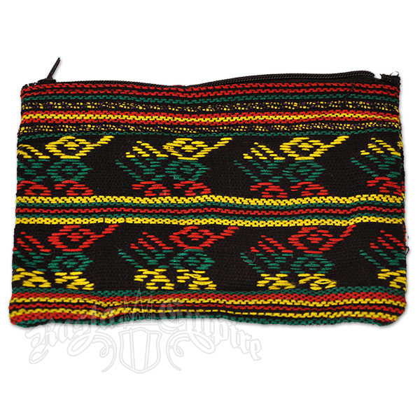 Rasta and Reggae Striped Coin Purse - Large