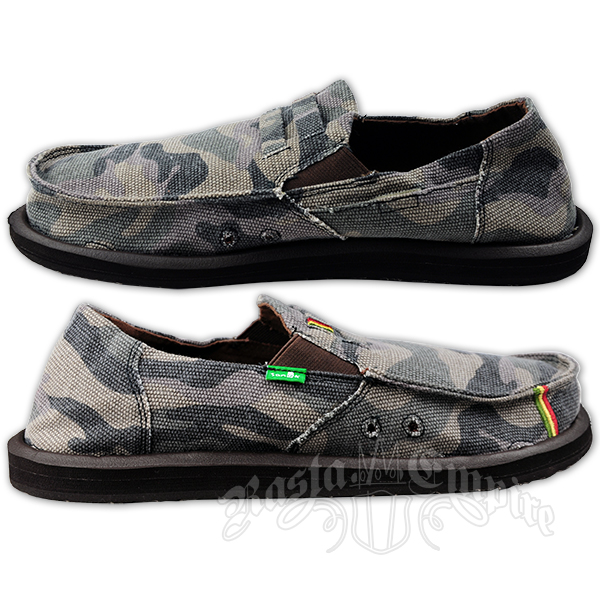 Sanuk Kingston Camo Canvas Shoes