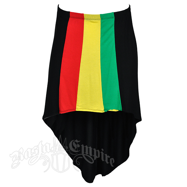 Rasta and Reggae High/Low Skirt