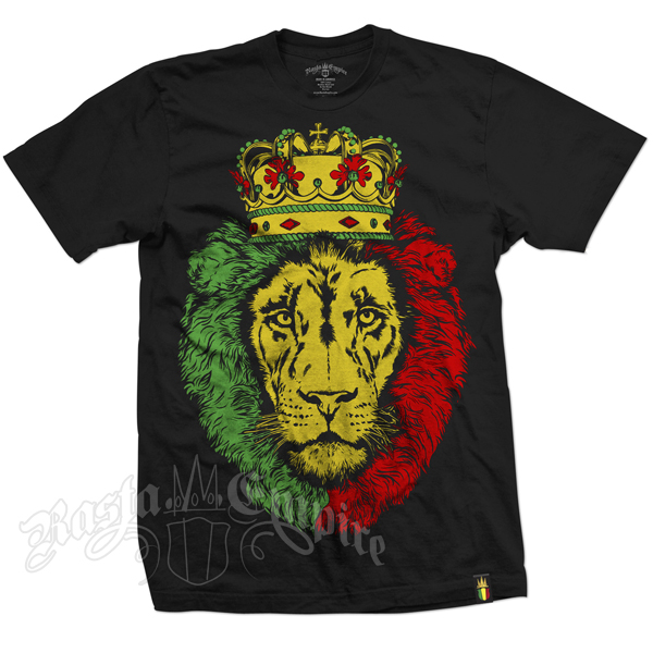 RastaEmpire Crowned Lion Black T-Shirt – Men’s