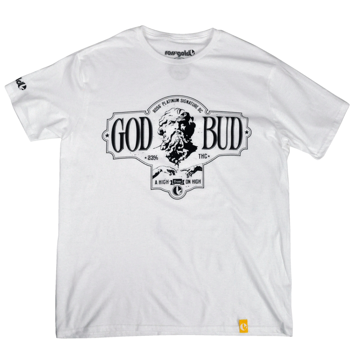 Ross' Gold God Bud White T-Shirt - Men's   