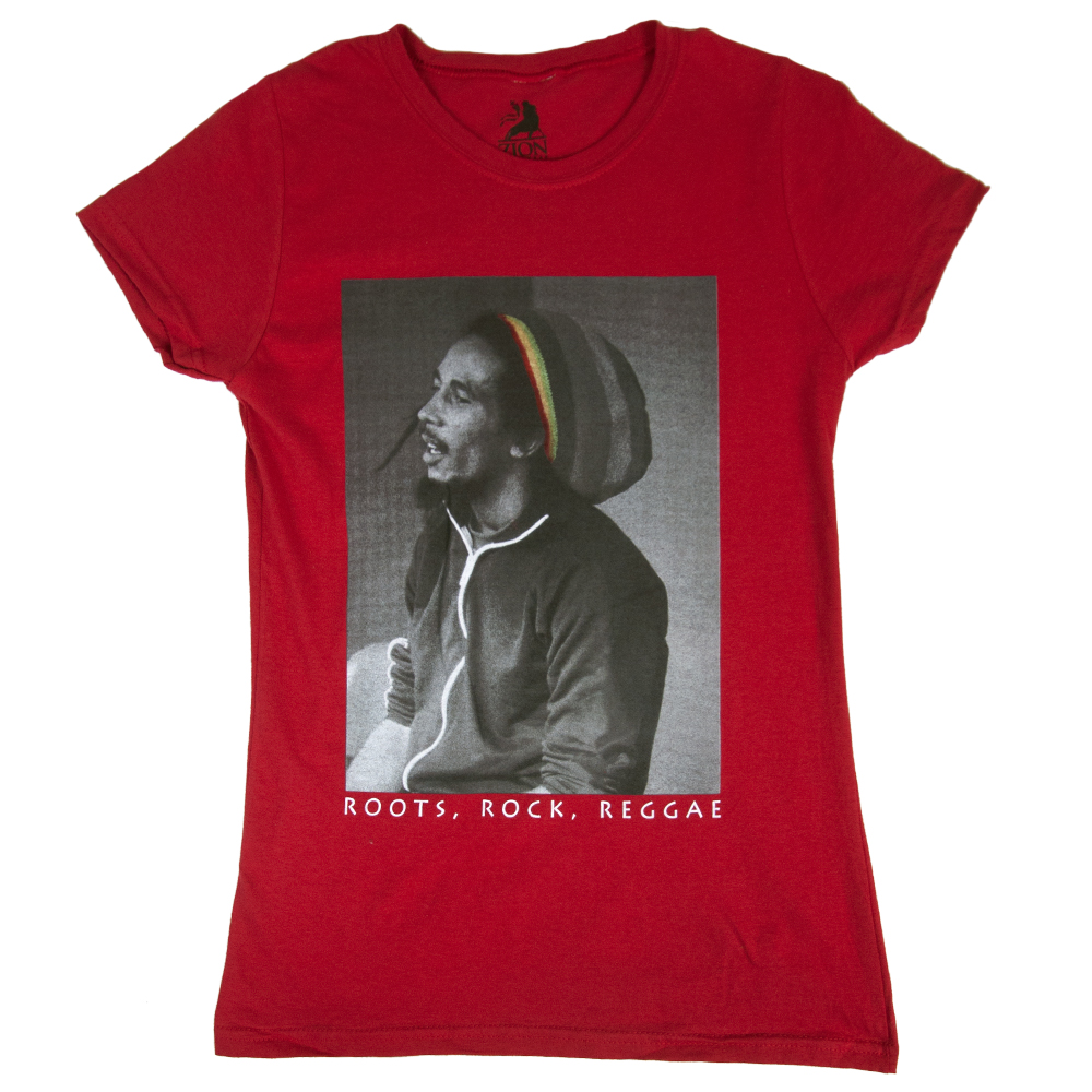 Bob Marley Roots Rock Reggae Red T-Shirt - Women's