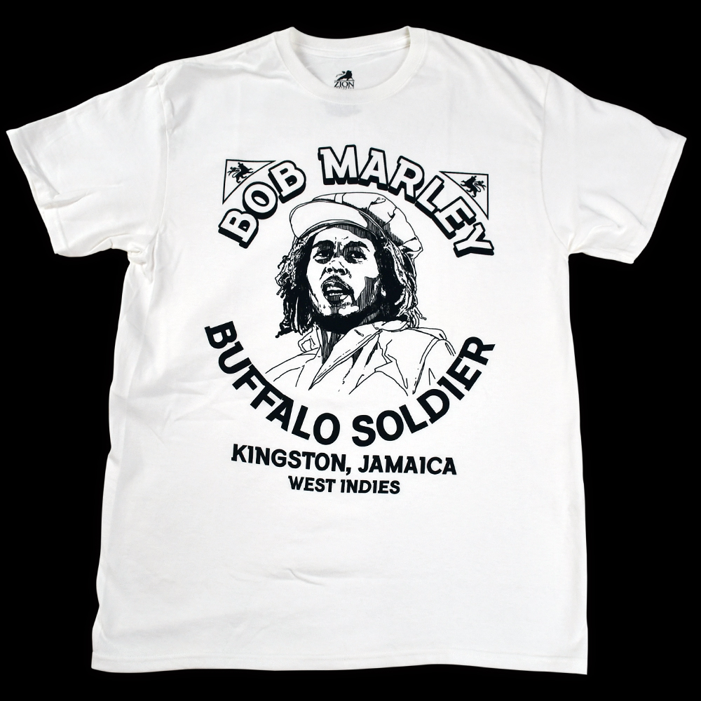 Bob Marley Buffalo Soldier White T-Shirt - Men's