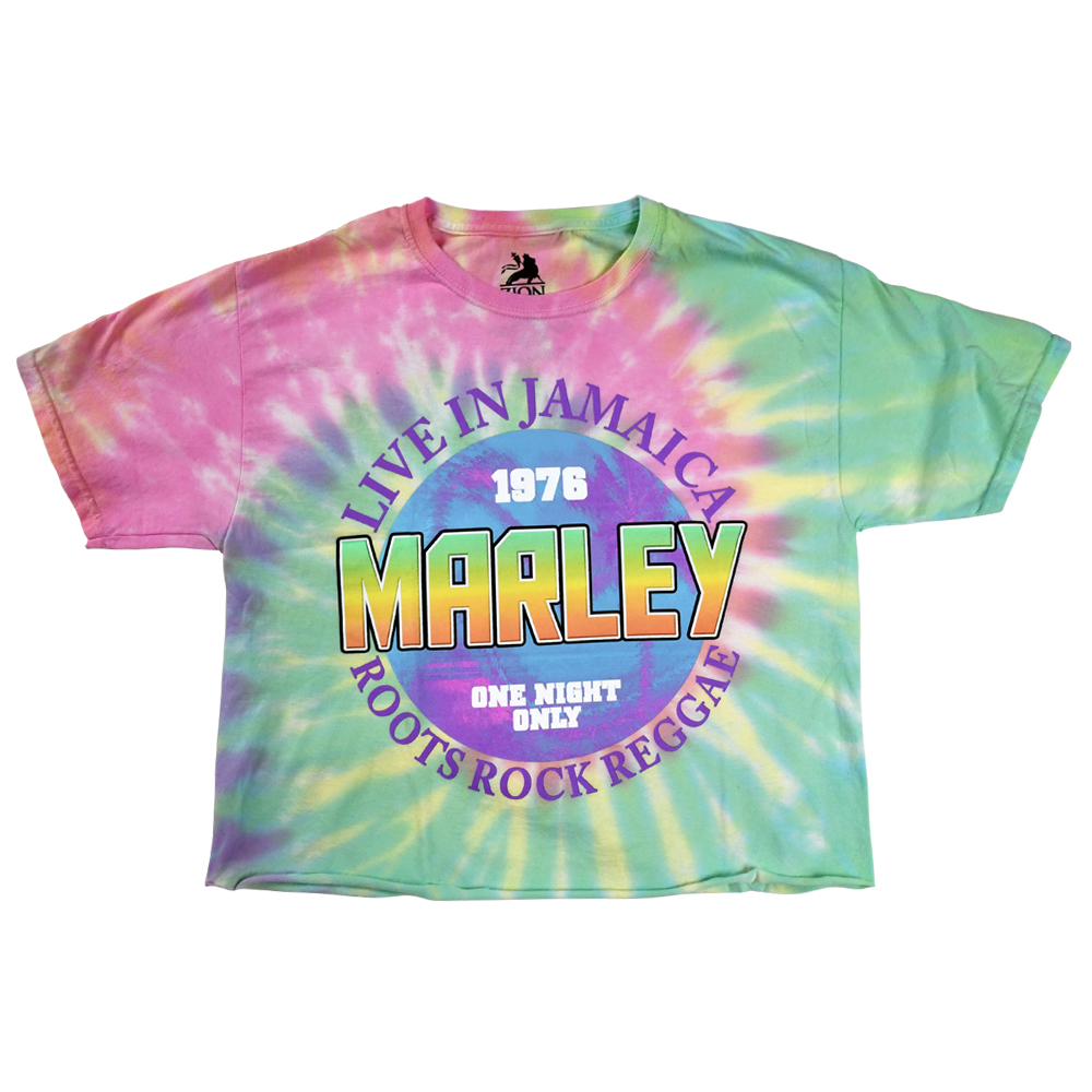 Bob Marley Live In Jamaica TieDye Crop Top - Women's