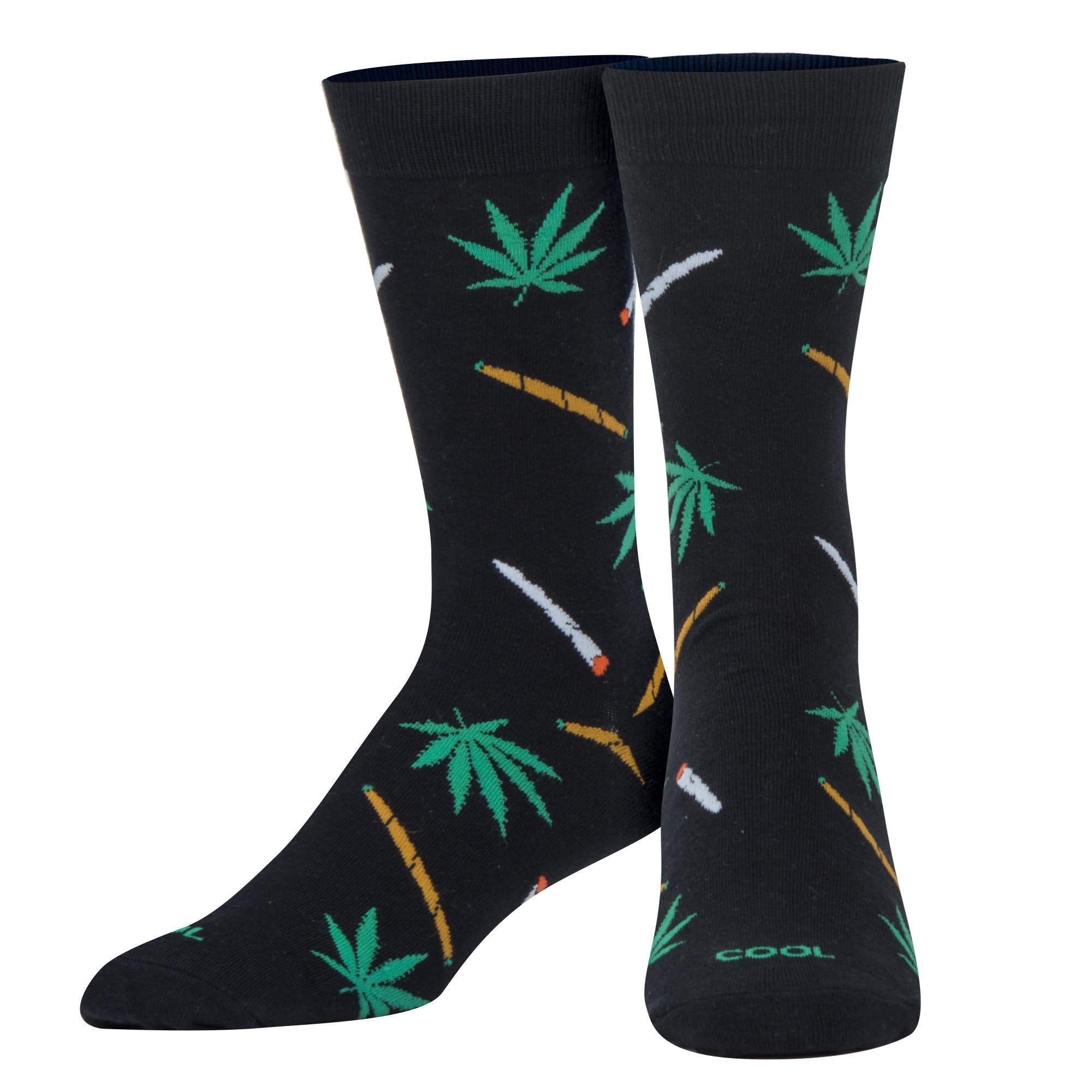 Weedies Marijuana Leaf Crew Socks - Men's