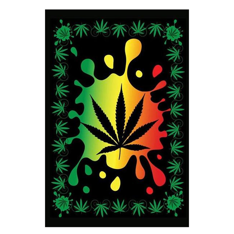 Rasta Cannabis Splash Tapestry