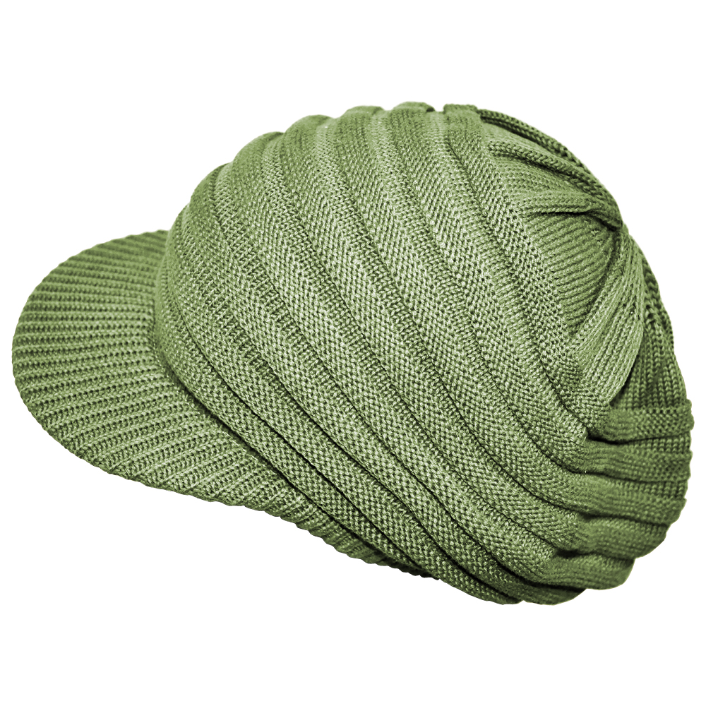 RINGS STYLE COTTON CAP - OLIVE