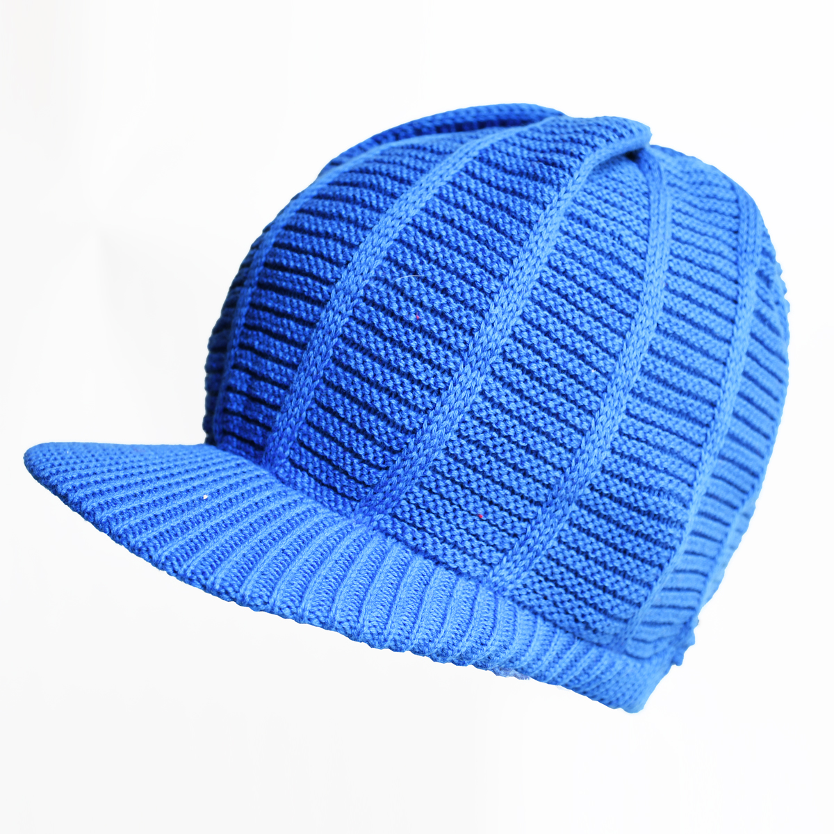 Royal Blue Ribbed Visor Cap