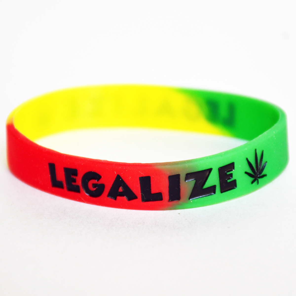 Rasta Legalize It Silicone Bracelet