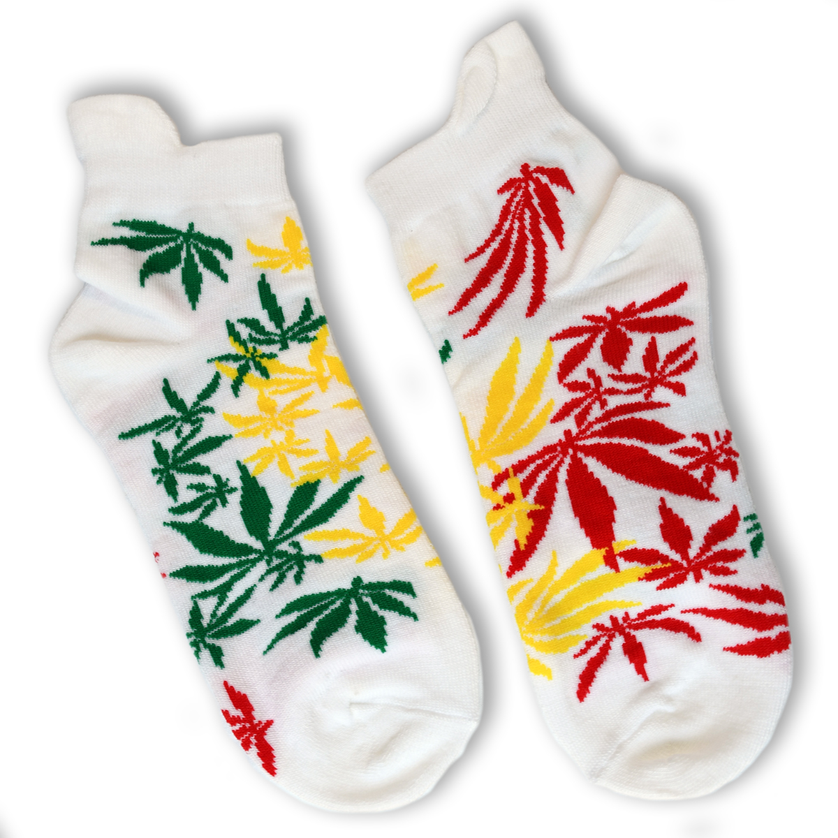 White Rasta Haze Ankle Sock