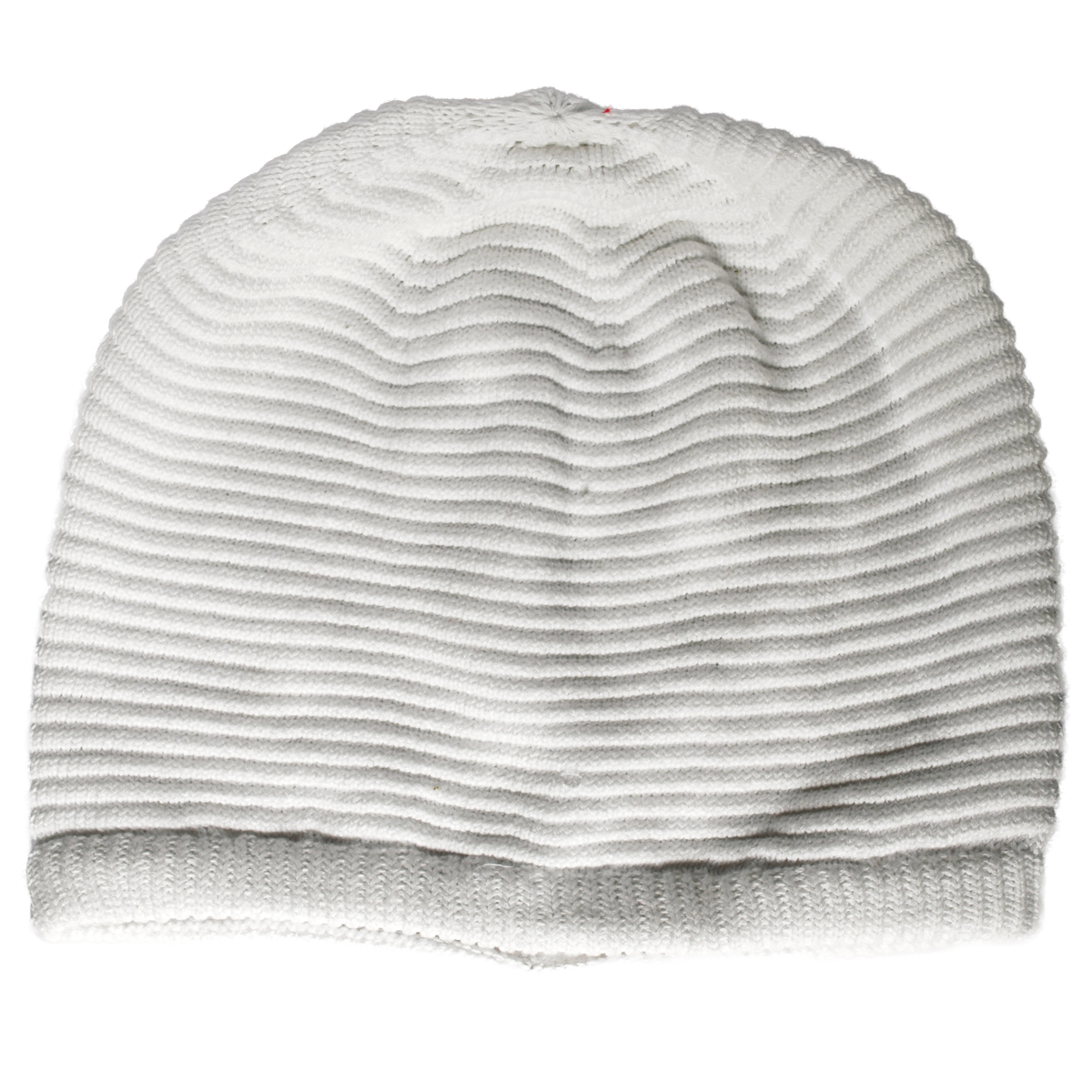 Solid White Oversized Beanie Cap