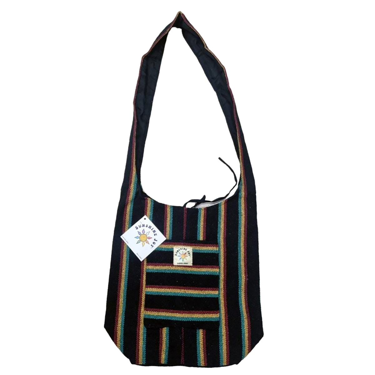 Rasta Stripe Woven Sling Bag