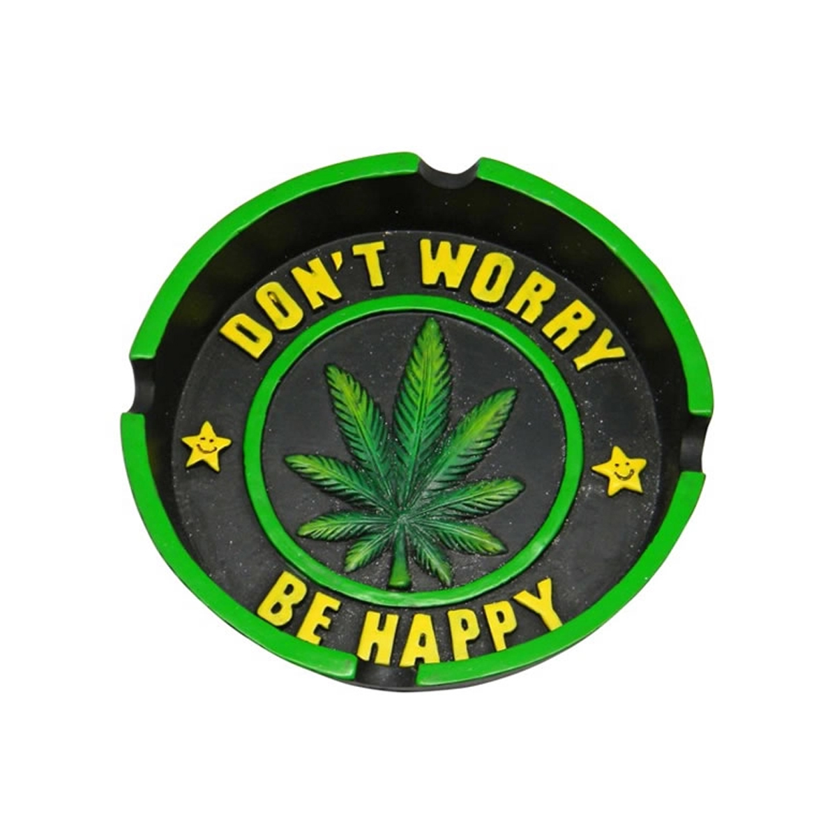 Don't Worry Be Happy 3D Leaf Ashtray