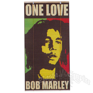Bob Marley One Love Bamboo Window Shade