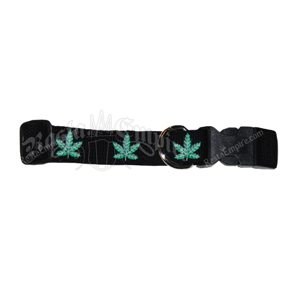 Pot / Weed Leaf Dog Collar