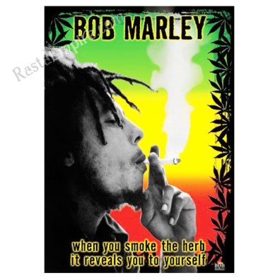 Bob Marley Herb Rasta Poster 24" x 36"