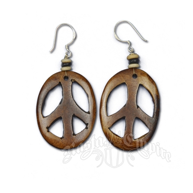 Bone Peace Earrings