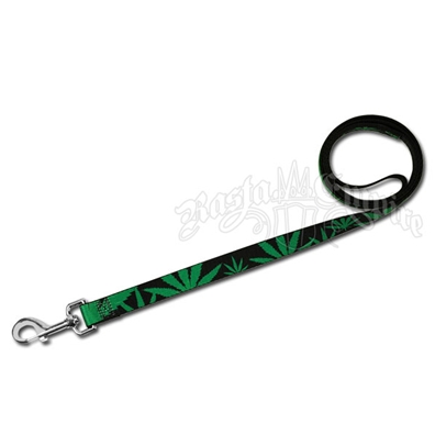 Marijuana Leaves Dog Leash