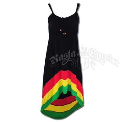 Rasta High/Low Dress