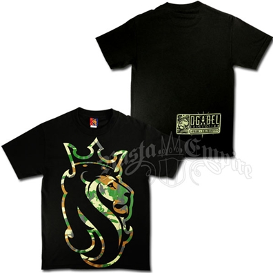 Jungle Camo Rasta Lion Black T-Shirt - Men's
