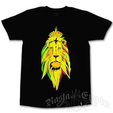 Unity Gold Crown Lion Black T-Shirt - Men’s