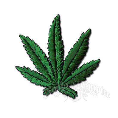 Large Marijuana Leaf Patch