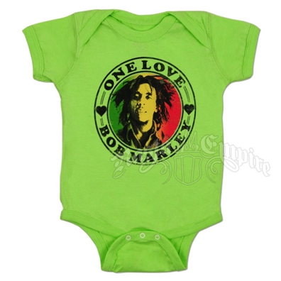 Bob Marley One Love Heart Creeper - Lime Green