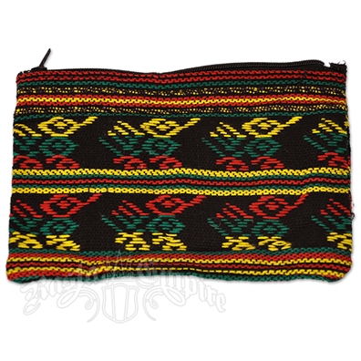 Rasta and Reggae Striped Coin Purse - Large