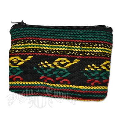 Rasta and Reggae Striped Coin Purse – Small