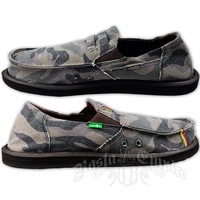 Sanuk Kingston Camo Canvas Shoes