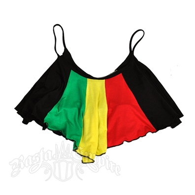 Rasta and Reggae Flouncy Bralette Top