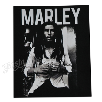 Bob Marley B&W Sticker