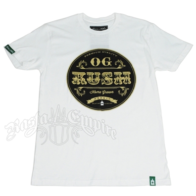 Cannabis Strain OG Kush White T-Shirt – Men’s