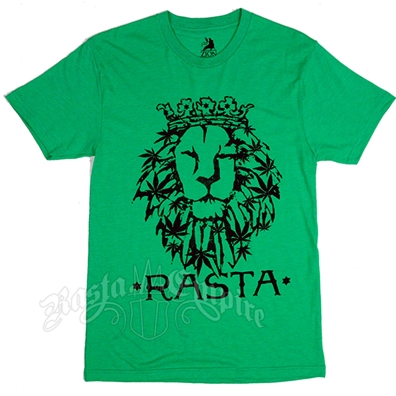 Green Rasta Lion T-Shirt – Men’s