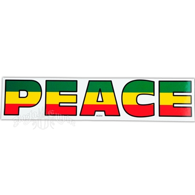 Rasta Peace Sticker