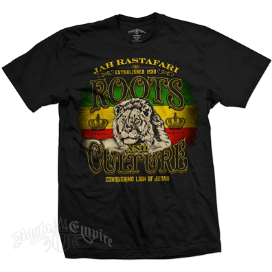 RastaEmpire Roots & Culture Black T-Shirt – Men’s